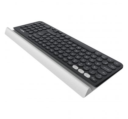 LOGITECH K780 Keyboard - Wireless Connectivity - Bluetooth - White RearMaximum