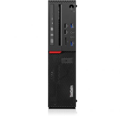 LENOVO ThinkCentre M700 10KQ0020AU Desktop Computer - Intel Core i7 (6th Gen) i7-6700 3.40 GHz - Small Form Factor - Black FrontMaximum