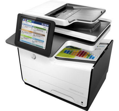 HP PageWide Enterprise 586f Page Wide Array Multifunction Printer - Colour - Plain Paper Print - Desktop LeftMaximum
