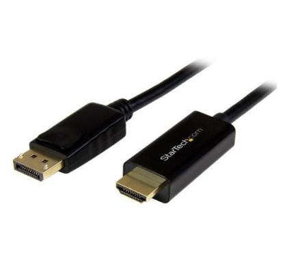STARTECH .com DisplayPort/HDMI A/V Cable for Projector, Ultrabook, Monitor, Audio/Video Device, Notebook - 1 Pack