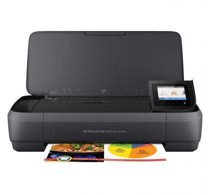 HP Officejet 250 Inkjet Multifunction Printer - Colour - Plain Paper Print - Portable