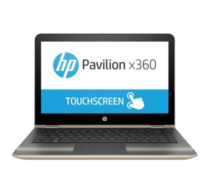 HP Pavilion x360 13-u000 13-u029tu 33.8 cm (13.3") Touchscreen 2 in 1 Notebook - Intel Core i5 (6th Gen) i5-6200U Dual-core (2 Core) 2.30 GHz - Convertible - Gold FrontMaximum