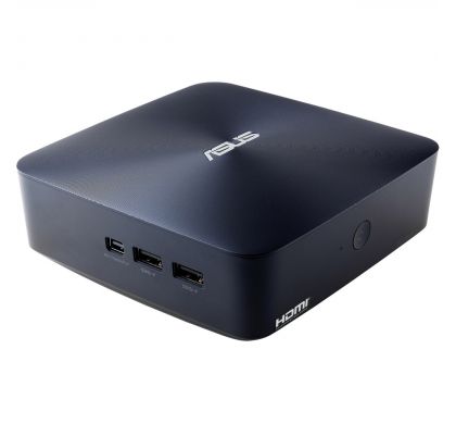 ASUS VivoMini UN45H-DM140M Desktop Computer - Intel Celeron N3150 1.60 GHz - Mini PC - Midnight Blue