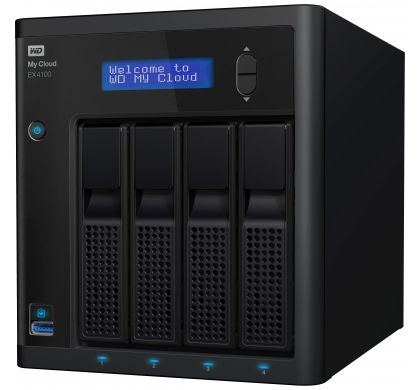 WESTERN DIGITAL My Cloud EX4 EX4100 4 x Total Bays NAS Server - External LeftMaximum