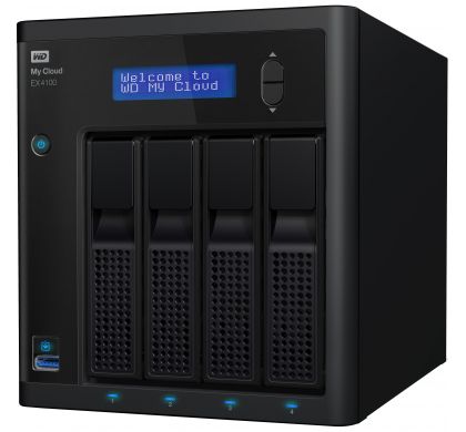 WESTERN DIGITAL My Cloud EX4 EX4100 4 x Total Bays NAS Server - Desktop LeftMaximum