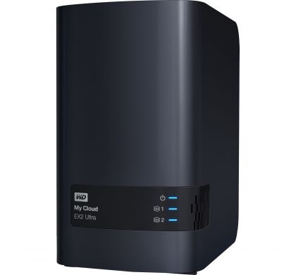 WESTERN DIGITAL My Cloud EX2 Ultra BVBZ0040JCH 2 x Total Bays NAS Server - Desktop LeftMaximum