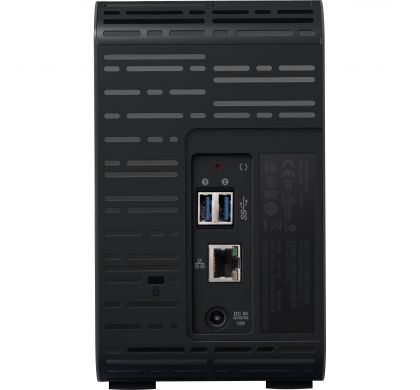 WESTERN DIGITAL My Cloud EX2 Ultra BVBZ0080JCH 2 x Total Bays NAS Server - Desktop RearMaximum