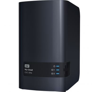 WESTERN DIGITAL My Cloud EX2 Ultra BVBZ0080JCH 2 x Total Bays NAS Server - Desktop LeftMaximum