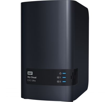 WESTERN DIGITAL My Cloud EX2 Ultra BVBZ0120JCH 2 x Total Bays NAS Server - Desktop LeftMaximum