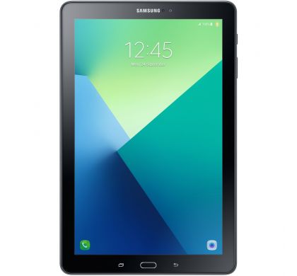 SAMSUNG Galaxy Tab A SM-P585Y 16 GB Tablet - 25.7 cm (10.1") - Plane to Line (PLS) Switching - Wireless LAN - 4G -  Exynos 7 Octa 7870 Octa-core (8 Core) 1.60 GHz - Metallic Black FrontMaximum