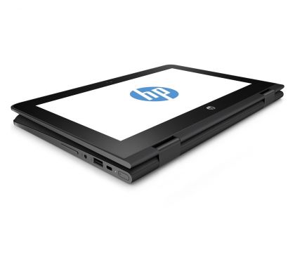 HP x360 11-ab000 11-ab014tu 29.5 cm (11.6") Touchscreen (In-plane Switching (IPS) Technology) 2 in 1 Netbook - Intel Celeron N3060 Dual-core (2 Core) 1.60 GHz - Convertible - Jack Black RightMaximum