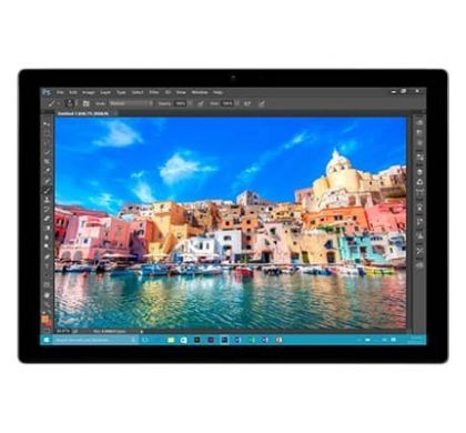 MICROSOFT Surface Pro 4 Tablet - 31.2 cm (12.3") 3:2 Multi-touch Screen - 2736 x 1824 - PixelSense - Intel Core i5 - 4 GB - 128 GB SSD - Windows 10 Pro - Silver FrontMaximum