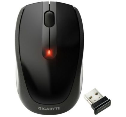 GIGABYTE M7580 Mouse - Optical - Wireless - Black