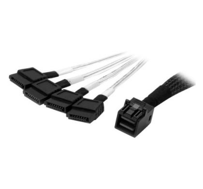 STARTECH .com Mini-SAS HD/SATA Data Transfer Cable for SATA Controller - 1.01 m - Shielding - 1 Pack