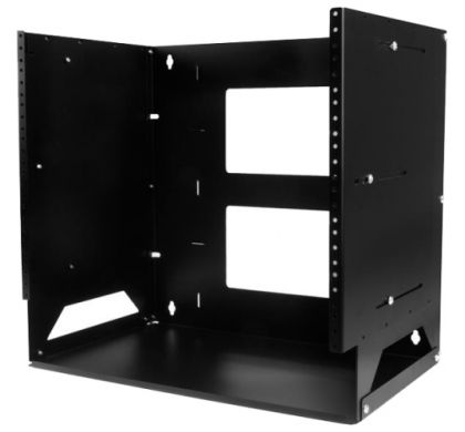 STARTECH .com 8U 452.12 mm Wide x 457.20 mm Deep Rack Frame for Server, A/V Equipment, LAN Switch, Patch Panel - Black