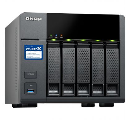QNAP Turbo NAS TS-531X 5 x Total Bays SAN/NAS Server - Tower