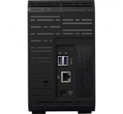 WESTERN DIGITAL My Cloud EX2 Ultra BVBZ0160JCH 2 x Total Bays NAS Server - Desktop RearMaximum