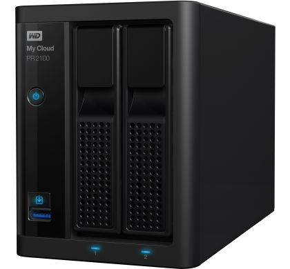 WESTERN DIGITAL My Cloud PR2100 2 x Total Bays NAS Server - Desktop LeftMaximum