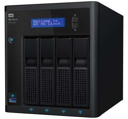 WESTERN DIGITAL My Cloud PR4100 4 x Total Bays NAS Server - Desktop LeftMaximum