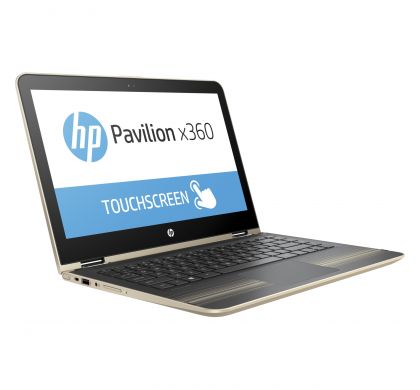 HP Pavilion x360 13-u100 13-u159tu 33.8 cm (13.3") LCD 16:9 2 in 1 Notebook - 1366 x 768 Touchscreen - Intel Core i3 (7th Gen) i3-7100U Dual-core (2 Core) 2.40 GHz - 8 GB DDR4 SDRAM - 128 GB SSD - Windows 10 - Convertible - Gold