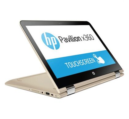 HP Pavilion x360 13-u100 13-u159tu 33.8 cm (13.3") LCD 16:9 2 in 1 Notebook - 1366 x 768 Touchscreen - Intel Core i3 (7th Gen) i3-7100U Dual-core (2 Core) 2.40 GHz - 8 GB DDR4 SDRAM - 128 GB SSD - Windows 10 - Convertible - Gold RightMaximum