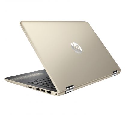 HP Pavilion x360 13-u100 13-u159tu 33.8 cm (13.3") LCD 16:9 2 in 1 Notebook - 1366 x 768 Touchscreen - Intel Core i3 (7th Gen) i3-7100U Dual-core (2 Core) 2.40 GHz - 8 GB DDR4 SDRAM - 128 GB SSD - Windows 10 - Convertible - Gold RearMaximum
