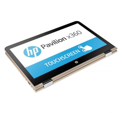 HP Pavilion x360 13-u100 13-u161tu 33.8 cm (13.3") LCD 16:9 2 in 1 Notebook - 1366 x 768 Touchscreen - Intel Core i5 (7th Gen) i5-7200U Dual-core (2 Core) 2.50 GHz - 8 GB DDR4 SDRAM - 1 TB HDD - Windows 10 - Convertible - Gold