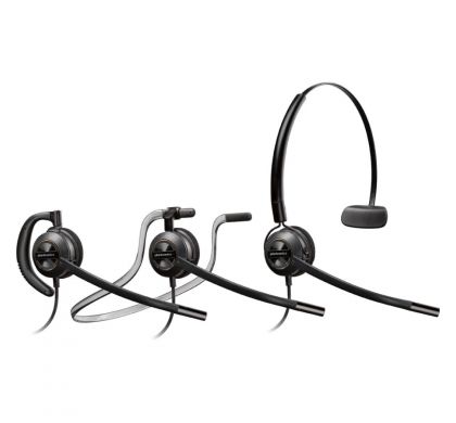 PLANTRONICS EncorePro HW540D Wired Mono Headset - Over-the-head, Behind-the-neck, Over-the-ear - Supra-aural