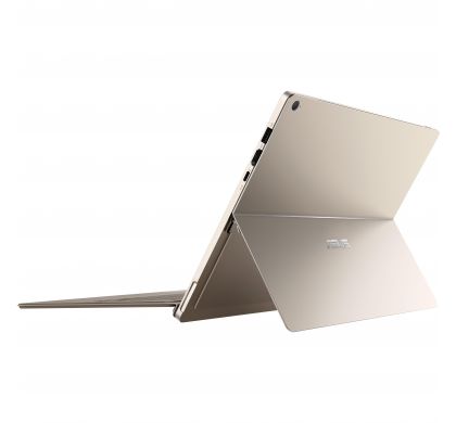 ASUS Transformer 3 Pro T303UA-GN041R 32 cm (12.6") LCD 16:9 2 in 1 Notebook - 2880 x 1620 Touchscreen - Tru2Life, TruVivid Technology - Intel Core i5 (6th Gen) i5-6200U Dual-core (2 Core) 2.30 GHz - 8 GB LPDDR3 - 512 GB SSD - Windows 10 Pro - Hybrid - Icicle Gold RearMaximum