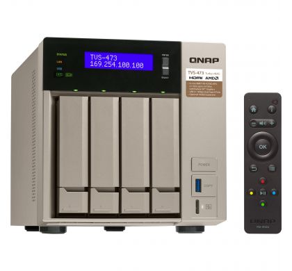 QNAP Turbo vNAS TVS-473 4 x Total Bays SAN/NAS Server - Tower