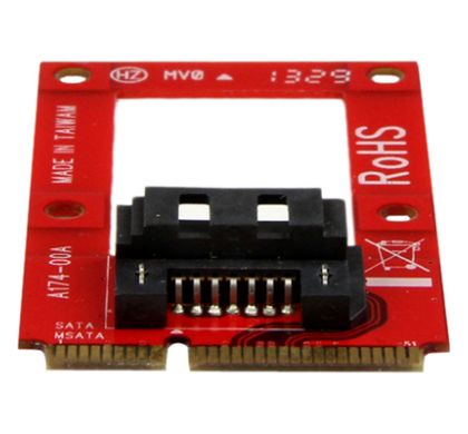 STARTECH .com mSATA to SATA Adapter FrontMaximum