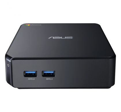 ASUS Chromebox CHROMEBOX2-G089U Chromebox - Intel Celeron 3215U 1.70 GHz - 4 GB DDR3 SDRAM - Chrome OS - Mini PC - Midnight Blue FrontMaximum