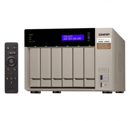 QNAP Turbo vNAS TVS-673 6 x Total Bays SAN/NAS Server - Tower