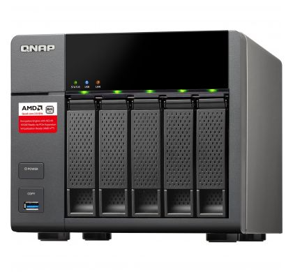 QNAP Turbo NAS TS-563 5 x Total Bays NAS Server - Tower