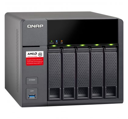 QNAP Turbo NAS TS-563 5 x Total Bays NAS Server - Tower RightMaximum