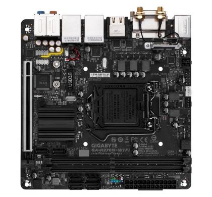 GIGABYTE Ultra Durable GA-H270N-WIFI Desktop Motherboard - Intel H270 Chipset - Socket H4 LGA-1151