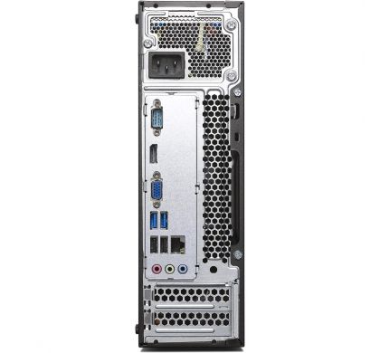 LENOVO S500 10HSA01BAU Desktop Computer - Intel Core i3 (4th Gen) i3-4170 3.70 GHz - 4 GB DDR3 SDRAM - 500 GB HDD - Windows 10 Pro 64-bit (English) - Small Form Factor - Black RearMaximum