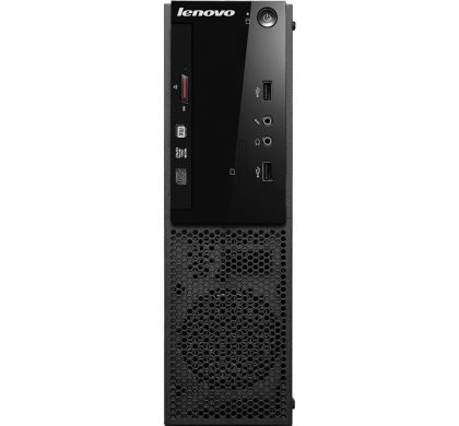 LENOVO S500 10HSA01BAU Desktop Computer - Intel Core i3 (4th Gen) i3-4170 3.70 GHz - 4 GB DDR3 SDRAM - 500 GB HDD - Windows 10 Pro 64-bit (English) - Small Form Factor - Black FrontMaximum