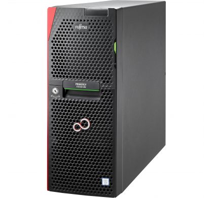 FUJITSU PRIMERGY TX1330 M2 4U Tower Server - 1 x Intel Xeon E3-1220 v5 Quad-core (4 Core) 3 GHz DDR4 SDRAM - Serial ATA Controller - 0, 1, 10 RAID Levels LeftMaximum