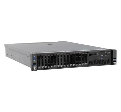 LENOVO System x x3650 M5 5462ELM 2U Rack Server - 1 x Intel Xeon E5-2630 v3 Octa-core (8 Core) 2.40 GHz - 16 GB Installed DDR4 SDRAM - 12Gb/s SAS, Serial ATA/600 Controller - 0, 1, 5, 10, 50 RAID Levels - 1 x 750 W RightMaximum