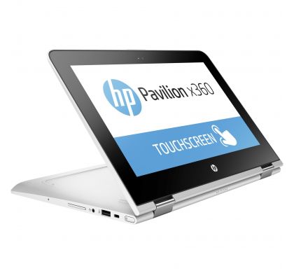 HP Pavilion x360 11-u000 11-u064tu 29.5 cm (11.6") Touchscreen LCD 2 in 1 Notebook - Intel Celeron N3060 Dual-core (2 Core) 1.60 GHz - 4 GB DDR3L SDRAM - 500 GB HDD - Windows 10 Home 64-bit - 1366 x 768 - Convertible - Natural Silver RightMaximum
