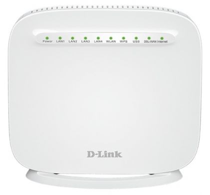 D-LINK DSL-G225 IEEE 802.11n Ethernet, VDSL2, ADSL2+ Modem/Wireless Router FrontMaximum