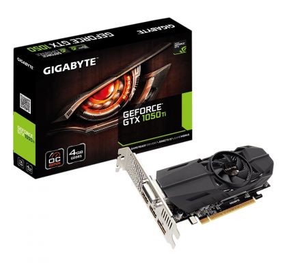 GIGABYTE Ultra Durable 2 GV-N105TOC-4GL GeForce GTX 1050 Ti Graphic Card - 1.33 GHz Core - 1.44 GHz Boost Clock - 4 GB GDDR5 - Low-profile