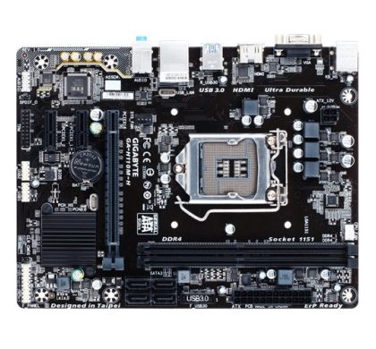 GIGABYTE Ultra Durable GA-H110M-H Desktop Motherboard - Intel H110 Chipset - Socket H4 LGA-1151