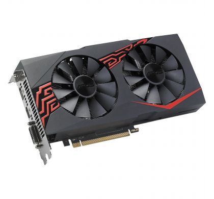 ASUS EX-RX570-O4G Radeon RX 570 Graphic Card - 1.26 GHz Core - 1.27 GHz Boost Clock - 4 GB GDDR5 - Dual Slot Space Required