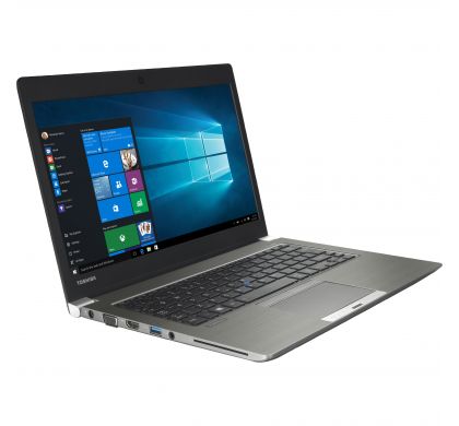 TOSHIBA Portege Z30-C 33.8 cm (13.3") Touchscreen LCD Ultrabook - Intel Core i5 (6th Gen) i5-6200U Dual-core (2 Core) 2.30 GHz - 8 GB DDR3L SDRAM - 256 GB SSD - Windows 10 Pro 64-bit - 1920 x 1080 - Cosmo Silver with Hairline, Magnesium Alloy RightMaximum