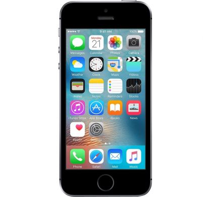 APPLE iPhone SE 128 GB Smartphone - 4G - 10.2 cm (4") LCD 1136 x 640 HD Touchscreen -  A9 Dual-core (2 Core) 1.84 GHz - 2 GB RAM - 12 Megapixel Rear/1.2 Megapixel Front - iOS 10 - SIM-free - Space Gray FrontMaximum