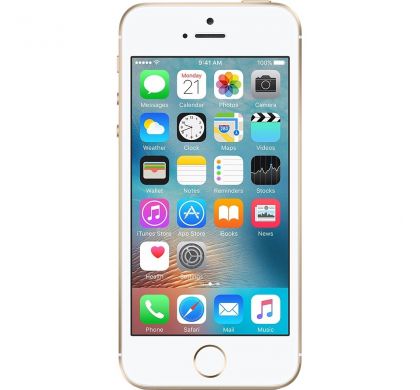 APPLE iPhone SE 32 GB Smartphone - 4G - 10.2 cm (4") LCD 1136 x 640 HD Touchscreen -  A9 Dual-core (2 Core) 1.84 GHz - 2 GB RAM - 12 Megapixel Rear/1.2 Megapixel Front - iOS 10 - SIM-free - Gold FrontMaximum