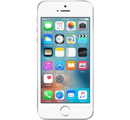APPLE iPhone SE 32 GB Smartphone - 4G - 10.2 cm (4") LCD 1136 x 640 HD Touchscreen -  A9 Dual-core (2 Core) 1.84 GHz - 2 GB RAM - 12 Megapixel Rear/1.2 Megapixel Front - iOS 10 - SIM-free - Silver FrontMaximum