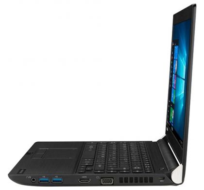 TOSHIBA Portege R30-D 33.8 cm (13.3") LCD Notebook - Intel Core i7 (7th Gen) i7-7600U Dual-core (2 Core) 2.80 GHz - 8 GB - 256 GB SSD - Windows 10 Pro - 1366 x 768 - Graphite Black Metallic LeftMaximum